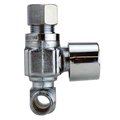 Apollo Pex 1/2 in. Chrome-Plated Brass PEX Barb x 3/8 in. Compression Quarter-Turn Dishwasher Tee Valve APXVT121238